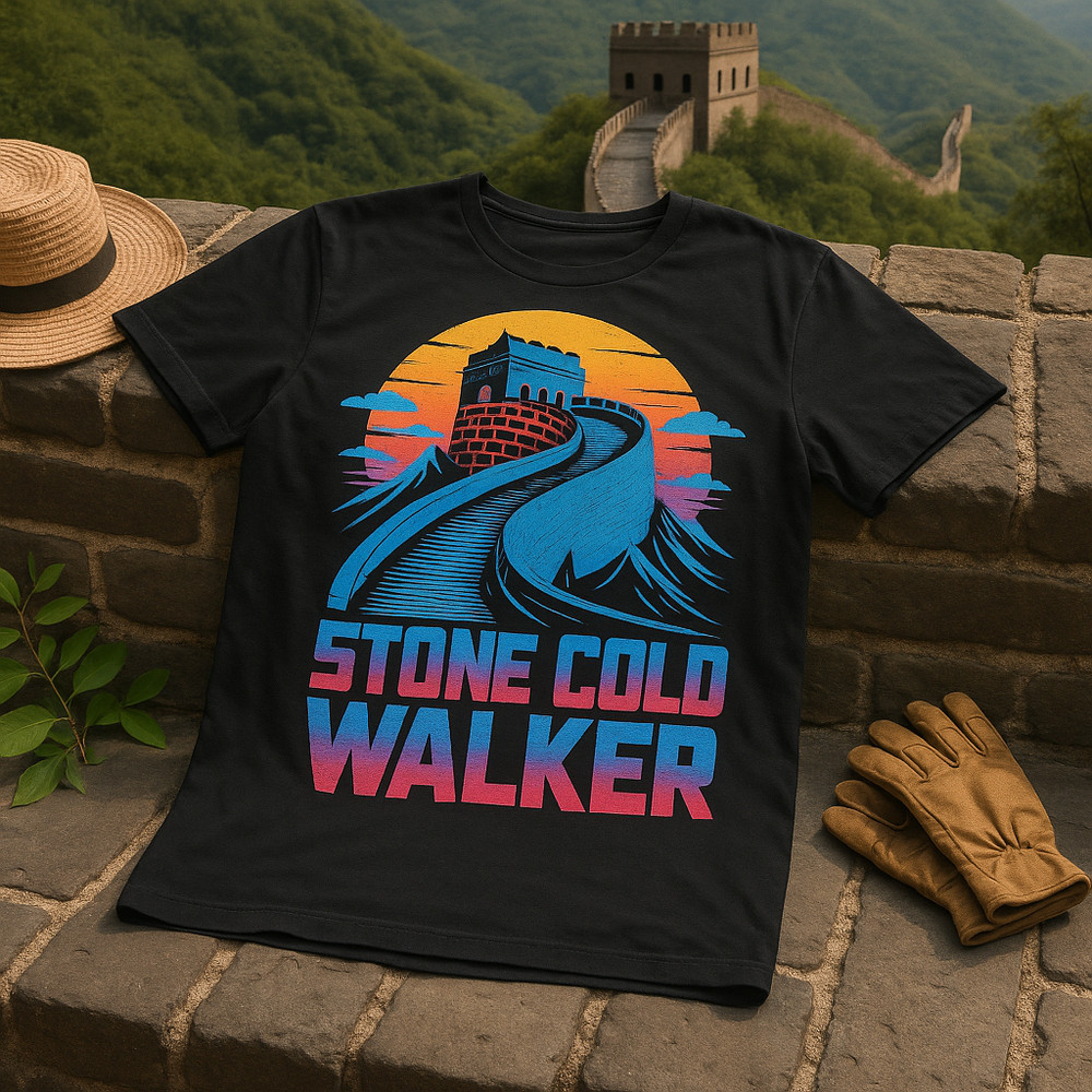 The Great Wall Of China T-Shirt – “Stone Cold Walker” Graphic Tee