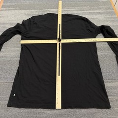 Standard James Perse Shirt Mens 3 Large Black Cotton Long Sleeve Crew USA Made