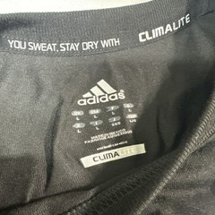 Adidas ClimaLite Mens Black Short Sleeve Athletic T Shirt Size Large New Comfort