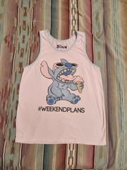 Disney’s Stitch Weekend Plans Pastel Tank Top- Size Men’s Small