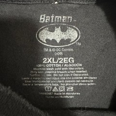 Y2K 2009 Batman DC Comics Large Graphic T-Shirt Black Mens 2XL XXL