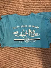 SaltLife Mens TShirt Sky Blue XL