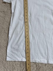 Gildan V-Necks Undershirt Mens Size Large White Cotton Tag Free 6 Pack T Shirts