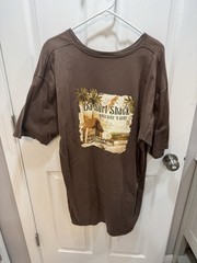 Coastal Classics Da Surf Shack Maui Hawaii Brown Graphic T-shirt Size Adult XL