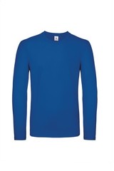 B&C Collection Men’s Long Sleeved T-Shirt TU05T – Crew Neck Plain Cotton Tee