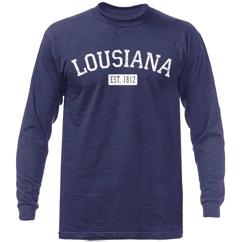 State of Louisiana LA Graphic Long Sleeve
