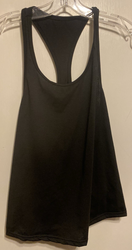 Racerback Mens Workout Tank Top NWOT Black Slim Fit Size Medium Stretch