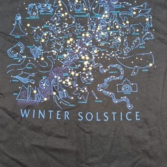 Vtg Y2K Discovery Channel Shirt Mens XL Double Sided Constellations Glows N Dark