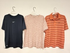 Lot of 6 Nike Under Armour Eddie Bauer Pacers Men’s Shirt Size XL Polo 1/4 Zip