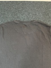 Common People Grey Textured Pocket T Shirt Size XL