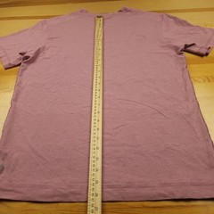 PUBLIC REC Mens V Neck T Shirt Short Sleeve Heathered Mauve Pink Pima Cotton M