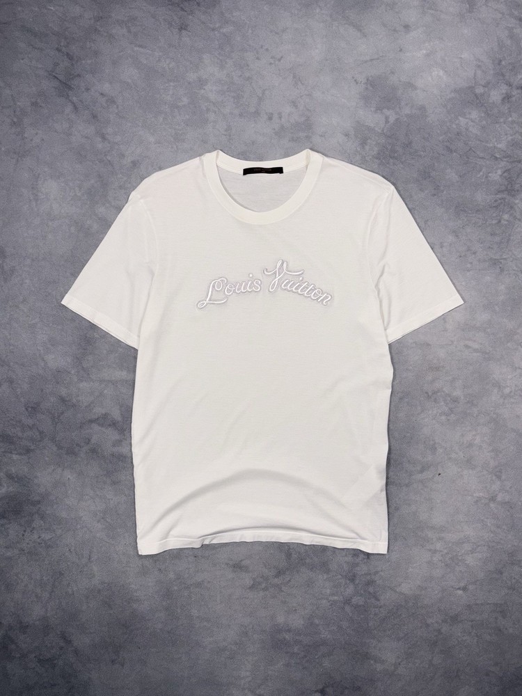 LOUIS VUITTON By Virgil Abloh Mens Luxury Casual Cotton White T Shirt RRP1300$+