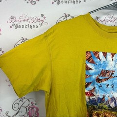 Nike air tshirt loose fit Graphic Tee yellow blue mushrooms Yellow