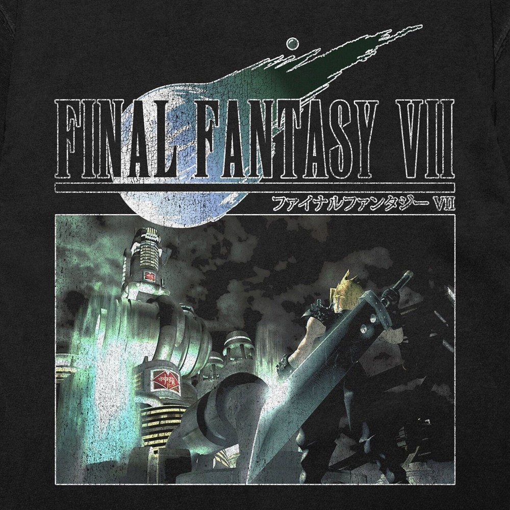 Vintage Inspired Final Fantasy VII Shirt Black – Cloud Strife Final Fantasy 7 Sh