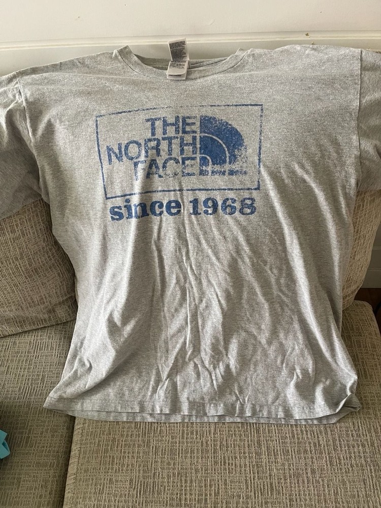 The North Face Since 1968 Graphic Logo Short Sleeve T-Shirt Grey Men’s Large