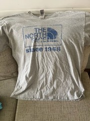 The North Face Since 1968 Graphic Logo Short Sleeve T-Shirt Grey Men’s Large