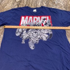 Avengers Graphic T-Shirt Short Sleeve Mens 2XL Navy Blue Marvel
