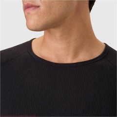 Hanes Men’s Thermal Long Sleeve Waffle Knit Shirt – Black L *SEE DEAL!!!*