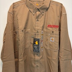 Carhartt Force FR Cat 2 Long Sleeve Shirt Button Up. Mens 2XL- Tall. New- tags