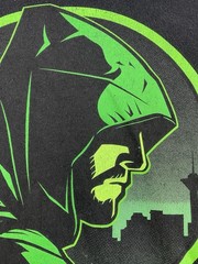 Green Arrow DC Mens XXL Black Green Short Sleeve Graphic T-shirt See Pics