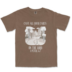 Cast All Your Cares Shirt Graphic Christian Shirts for Men Bible Verse T Shirt