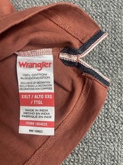 Wrangler Big & Tall Men’s Pocket Tee Blue Gray Red OR Brown XLT, XXLT or 3XL NWT