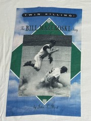 Vintage Bill Mazeroski Shirt Mens XL White Twin Killing Graphic Baseball MLB 90s