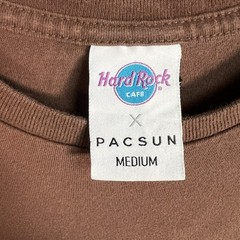 Hard Rock Cafe x Pacsun San Francisco T Shirt Adult Medium Brown Mens