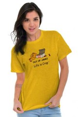 Life is Crap Out of Ammo Funny Deer Hunting Womens or Mens Crewneck T Shirt Tee