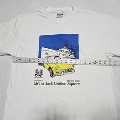 Vtg 90’s MG Car Company T Shirt Mens L USS Potomac Jack London Square USCG