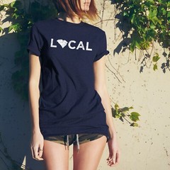 South Carolina Local – USA State Pride Canvas Triblend T Shirt – Vintage Navy