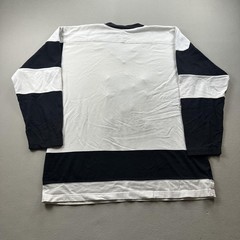 Vintage Looney Tunes Taz Hockey Jersey Shirt Mens Large White Ice Devils 90s