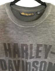 Harley-Davidson Jersey Applique Logo Slim Fit Tee Gray Men’s Size Medium