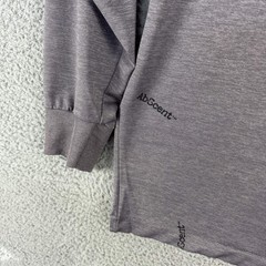 AbScent Hunting Shirt Mens XL Gray Long Sleeve Mock Neck Made USA Ace Sportswear