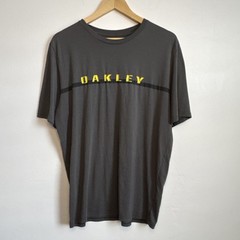 Vintage Oakley Men’s Gray Regular Fit Crew Neck Short Sleeve Logo T-Shirt XL