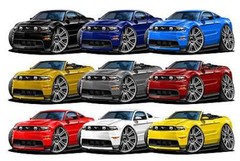 2010 2011 Ford Mustang Coupe Garage Sign Wall Art Graphic Sticker