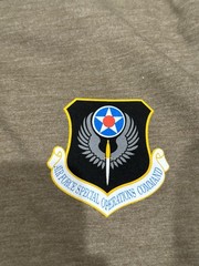 Lot Of 2 AFSOC Air Force Special Warfare Polo And Tee Shirt Size Medium Hurlburt