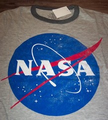 VINTAGE STYLE NASA Astronaut T-Shirt MENS XL NEW w/ TAG