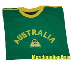 MEN’S AUSTRALIA FIFA WORLD CUP SOCCER TEE 100% COTTON X-LARGE T-SHIRT XL NEW!