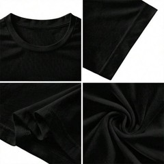 Men’s Letter Print Round Neck Tee, Regular Fit Short Sleeve T-shirt