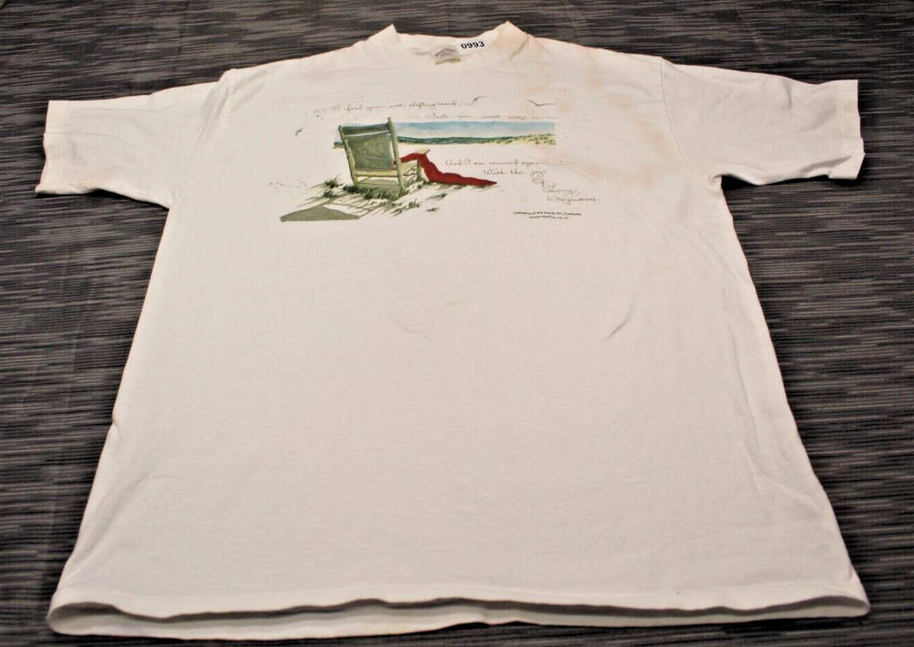 Vintage D Morgan – I Feel Your Wet Shifting Sand -Single Stitch T Shirt Men’s XL