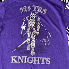 324th Training Squadron Knights Small Purple T-Shirt Military Air Force POW MIA