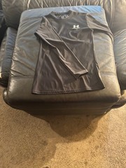 Under Armour New NO tag black compression t work out YL studio wardrobe sale