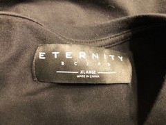 Eternity BC/AD Men’s XL Embroidered X-Eyed Fuzzy Teddy Bear Black Cotton T Shirt