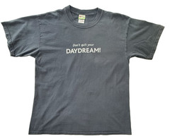 Vintage EBAY DAYDREAM Logo Black Short Sleeve T-Shirt Large Cotton Preshrunk