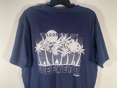 Chubbies “Welcome to the Weekend” Navy Short Sleeve T Shirt Men Size XL