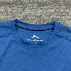 Tommy Bahama Island Shirt Large Blue Marlin Golf Men Hike Preppy Casual Outdoors