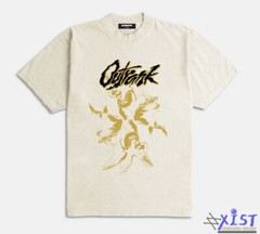 OUTRANK “PAID MY DUES” ULTRA HEAVY WEIGHT OVERSIZED SNEAKER T-SHIRT Cream