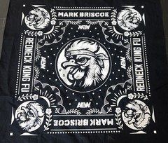 MARK BRISCOE – MARK BRISCOE’S REDNECK KUNG-FU 21″ x 21″ AEW Official Bandana