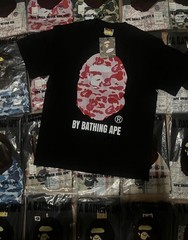 A Bathing Ape BAPE Black Ape Head Graphic Tee Crew Neck Cotton Jersey Size M